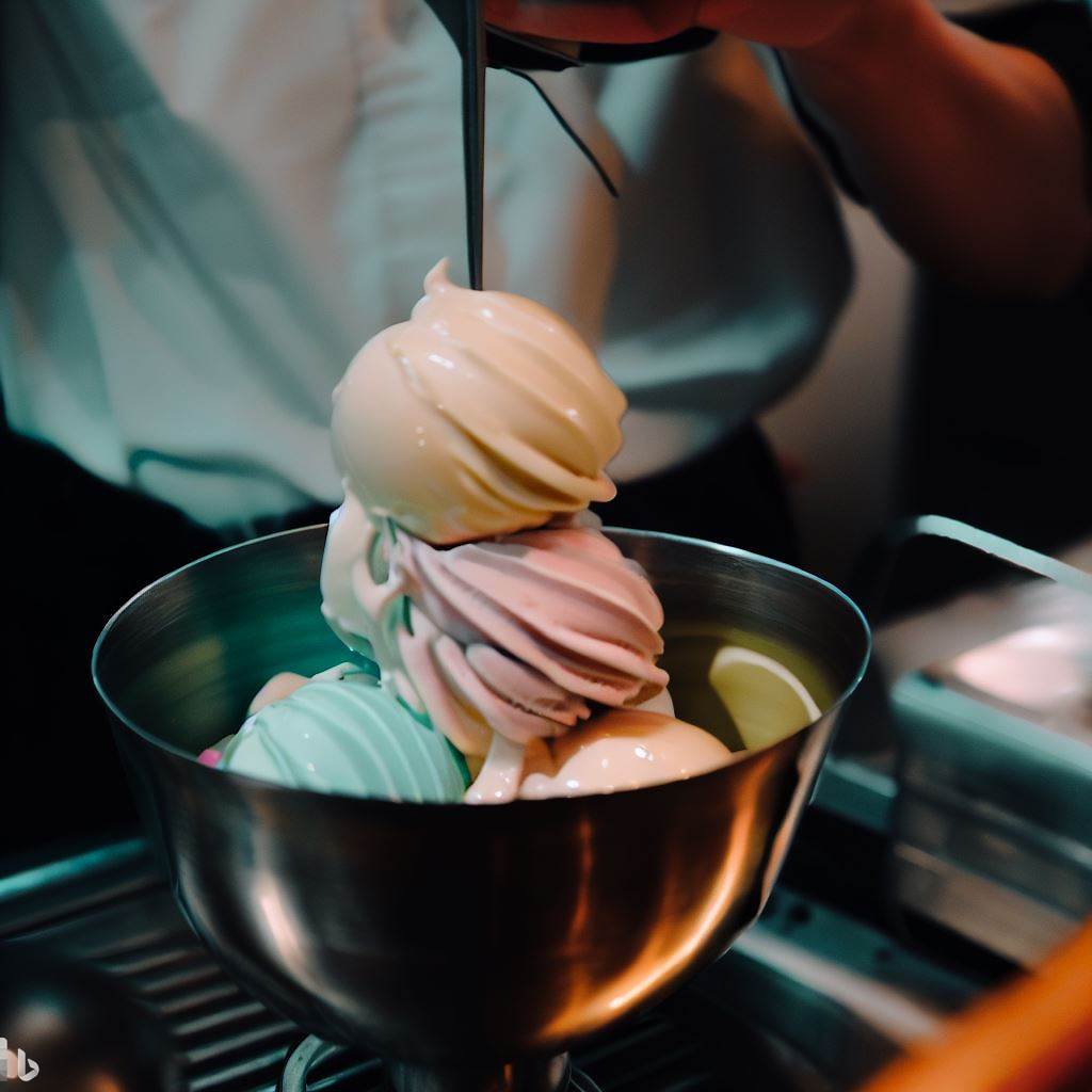 Imagen de un helado de fresa sin azucar