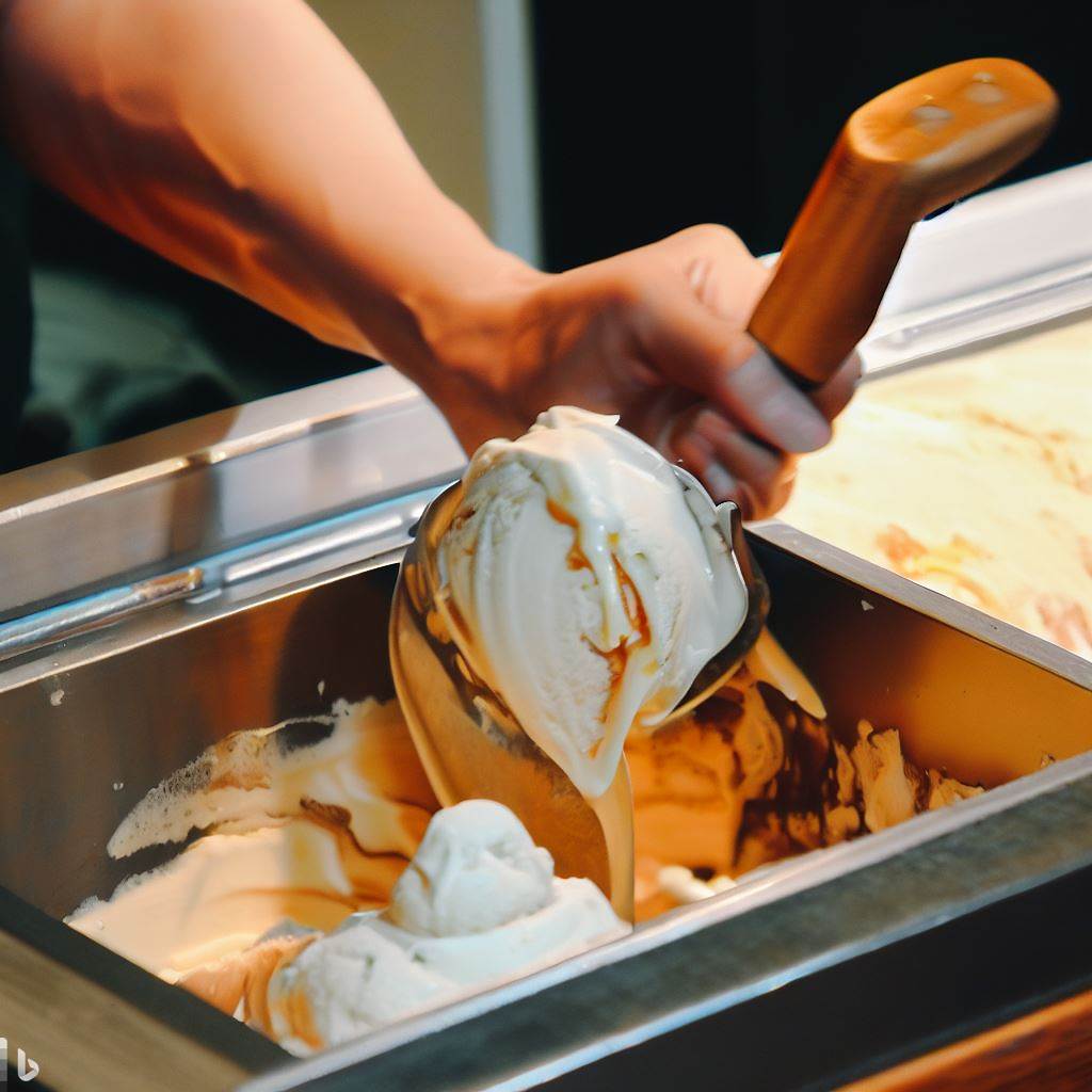 Imagen de un helado derretido